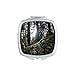 Dark Green Forestry Science Nature Scenery Mirror Portable Compact Pocket Makeup Double Sided Glass
