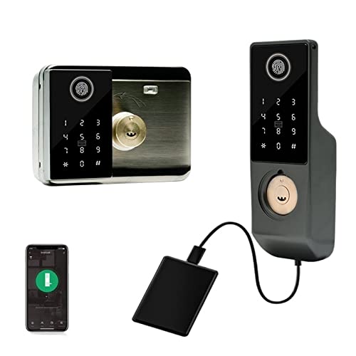 Fechadura de porta com impressão digital inteligente para exterior com senha à prova d'água IP68 Fe