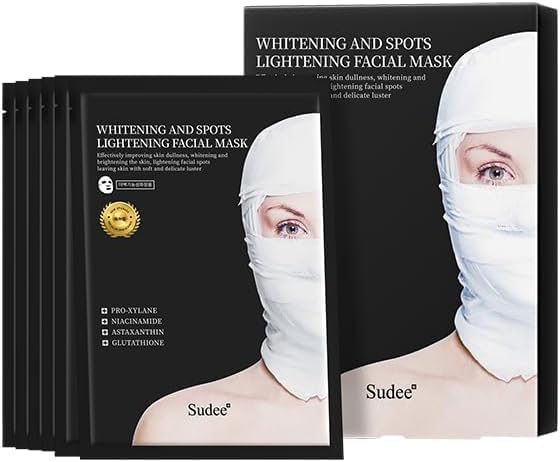 KHAMKARI Collagen Whitening and Anti-Wrinkle Facial Mask, Black Bandage Moisturizing and Wrinkle Removal