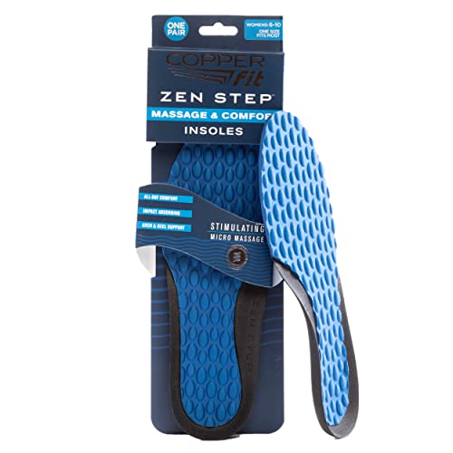 Copper Fit Women's Zen Step Comfort Insole, 1 Pair of Size 6-10, Pack of 1