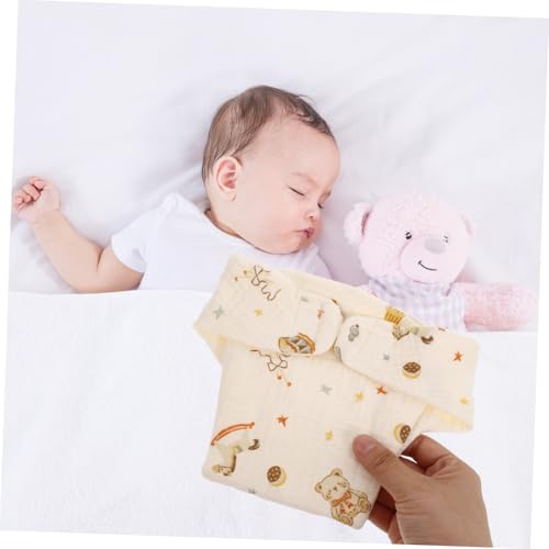 Miniatura 4 de Eringogo Pañales Ajustable Para Bebés Algodón Reutilizables De Blanco Lavables Y Cómodos, Ideales Diseño Transpirable Para Uso Diario Y Salidas Para Recién Nacido