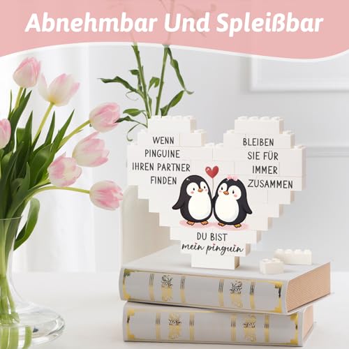 Greatabox Jahrestag Geschenk für Ihn Sie, Ich Liebe Dich Geschenke für Männer Frauen, Hochzeitstag Geschenke für Männer, Liebesgeschenke Partner zum Valentinstag Weihnachten, Herzförmige Ornamente