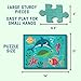 Mudpuppy Under the Sea – 12 Piece Puzzle with Reusable Zipper Pouch Featuring Colorful and Fun Illustrations of Ocean Creatures Perfect for Easy Storage and Travel