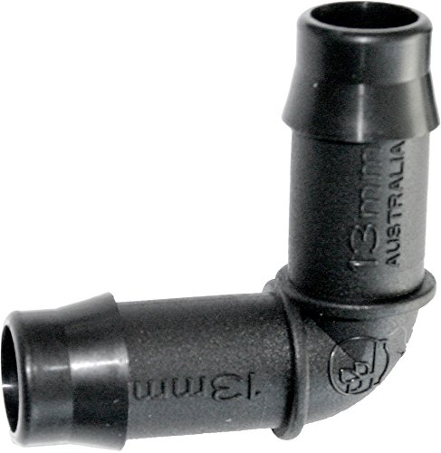 PLANT IT Standard-Winkel zur Schlauchverbindung 13 mm - 25er-Pack - 44835, schwarz, 4x4x0.1 cm, 13-630-115 Cover
