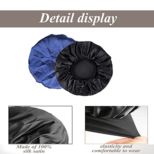 SWEET VIEW Silk Cap, Satin Bonnet, Silk Hair Wrap for Sleeping, Soft and Comfortable Silk Sleep Cap
