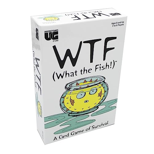 University Games WTF (What the Fish!) - Juego de cartas estratégico para 3 a 6 jugadores, edad mínima 8 años miniatura 1