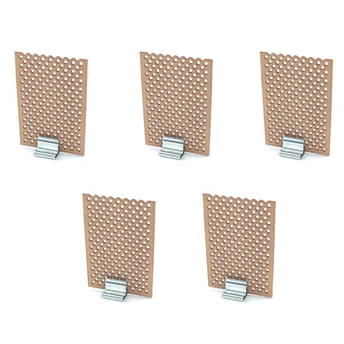 5 piezas Mechas de Madera Rectangular 40x60mm con Marco de Hierro