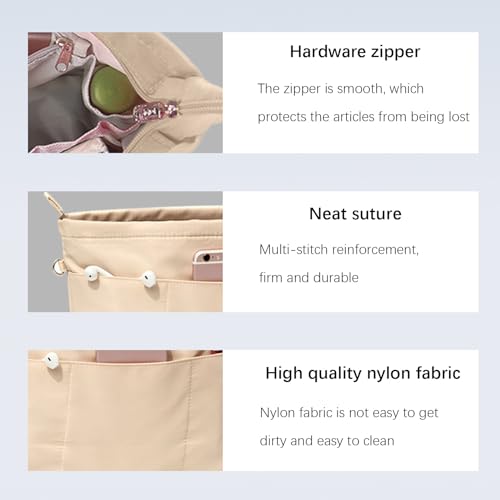 Lckaey Inserção organizadora de bolsa para Neverfull Gm mm graciosa inserção PM em movimento organiz