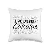 I Survived Calculus, Easy Calculus, Gifts for Math Lover Throw Pillow