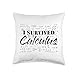 I Survived Calculus, Easy Calculus, Gifts for Math Lover Throw Pillow