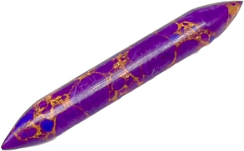 Uni Craft Purple Copper Turquoise Crystal Handcrafted Tribal Septum Spike, Size 14g to 1/2" Customizable