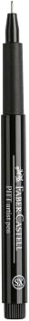 Faber-Castell PITT Artist Pen Superfine Fineliner Tip - Black 199 0.1mm