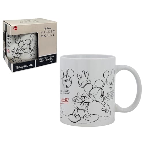 Taza Topolino vintage Disney en cerámica modelo Mug 325 ml taza de desayuno para niños