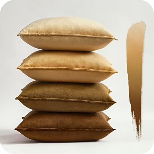 Topfinel Grey Winter Throw Pillow Cushion Covers 30cm x 50cm Sofa Bed Colorful Oblong Soft Case 12x20 Velvet Scatter Decorative Pillow Cover for Livingroom Bedroom Invisible Zipper,Set of 4