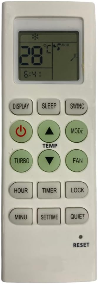 Upix AC Remote No. 36C (No Backlight), Compatible/Replacement for Vestar AC Remote Control (Exactly Same Remote Will Only Work)