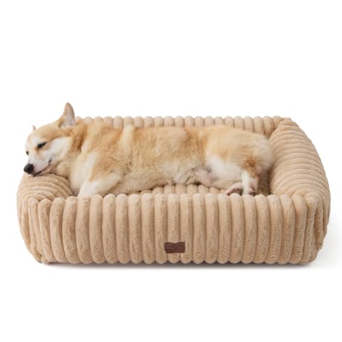 Bedsure ComfyFleece® Cute Dog Bed Medium Large Size Dog,33in Sandy Beige by Bedsure - Used condition - Image 9