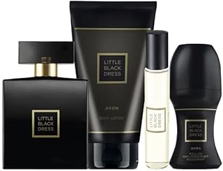 Little Black Dress Perfume Set with EDP 50ml, Purse Spray 10ml, Body Lotion 150ml, Deodorant 50ml.