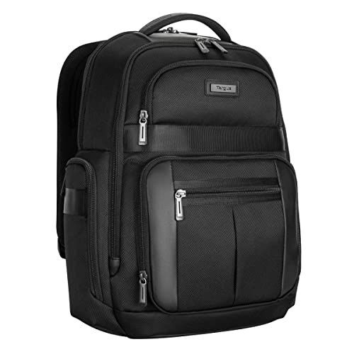 Targus Mochila Elite de 15'-16', Mochila de Trabajo con Espalda y Asas de Malla Transpirable, Negro, TBB618GL
