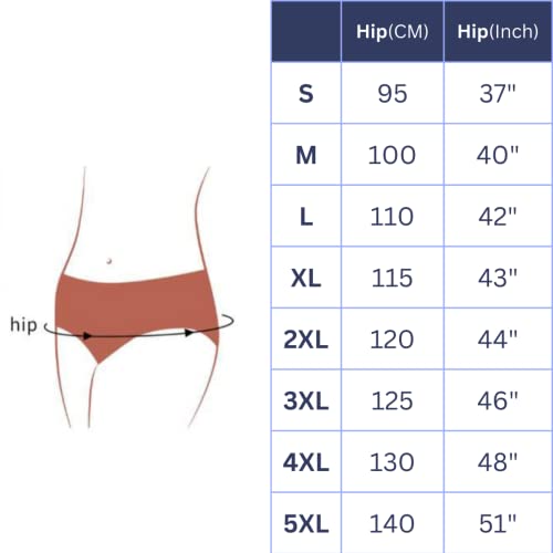Image of Magic Moon Reusable adult diaper, Washable adult diapers, Incontinence Protective Underwear for Women, Bedwetting Panties For Women, Leak Proof,(Pack of 2) (XL(105-110) CM)