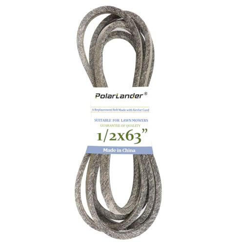 Courroie d'entraînement pour Tondeuse à Gazon 1/2" x 63" Compatible for Cub Cadet 754-04250, 954-04250, Ariens Gravely 07242200 Compatible for John Deere M112006 M84223, Z-Force S 46 48 54 60 GX70