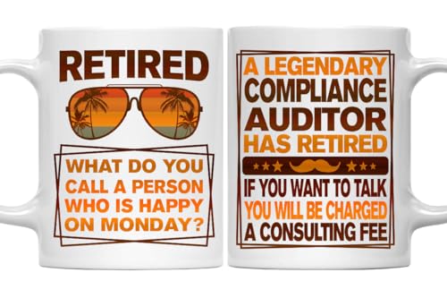 Retired Compliance Auditor Coffee Mug, Legendary Compliance Auditor Gift