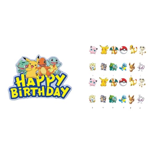 Pokémon Party Supplies | Birthday Cake Toppers | Design A