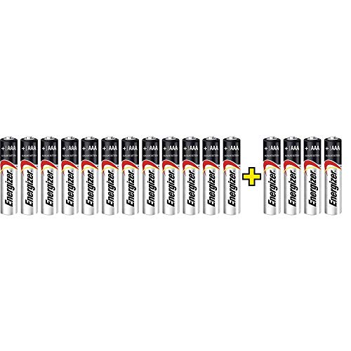Energizer MAX + POWERSEAL TECHNOLOGY AAA Batteries, 12+4 (16) pack , chrome/E300125703