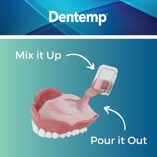 Dentemp Denture Reline Kit - Advanced Formula Reline It Denture Reliner (Pack Of 2) - Denture Kit To Refit And Tighten Dentures For Both Upper & Lower Denture #TOP3