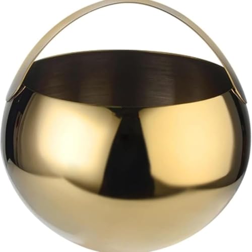 SLLS �X�e�����X�A�C�X�o�P�b�g �^��f�M �n���Ȃ� �n���h��&�t�^�t�� ��e��2L �ƒ�/�Ɩ��p �S�[���h/�V���o�[ (�S�[���f��)