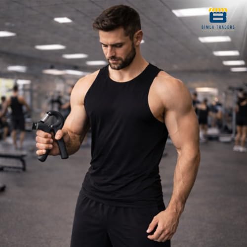 Image of CRAE Hand Gripper - Adjustable Grip Strengthener for Forearm, Wrist & Finger Workout Men & Women Capacity 60 kg (Black)