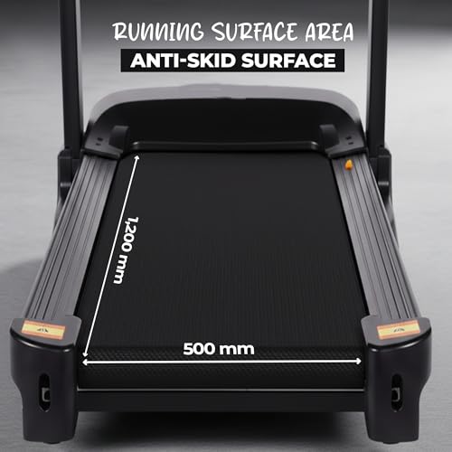 Image of Durafit91 Vigor Pro 6 HP Peak BLDC Motorized Hydraulic Foldable Treadmill | 25 Level Auto Incline |18 Km /Hr Max Speed | Max User Weight 150 Kg | Bluetooth Speaker | Wynd app | Home use