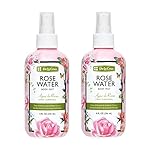 De La Cruz Rose Water Spray, No Parabens or Artificial Colors, Vegan, Made in USA 8 FL. OZ. (2 Bottles)