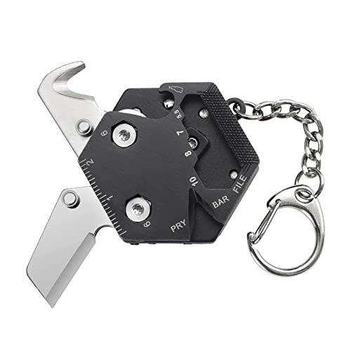 Outil Multifonction 14 en 1 Couteau Suisse outil de poche multifonction Porte clef multifonction pour Camping Randonnée