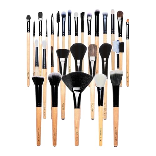 Allure Kit de brochas de maquillaje clásico para mujer con 29 brochas de maquillaje para ojos y cara (ACK 29 brochas de maquillaje)