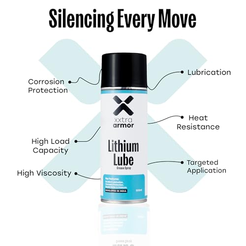 Image of Premium White Lithium Grease Spray 500ml - Automotive Heavy-Duty Lubricant & Rust Protector | Water-Resistant Grease for Hinges, Latches, Bearings, Car Door Locks, Sliding Tracks & Doors