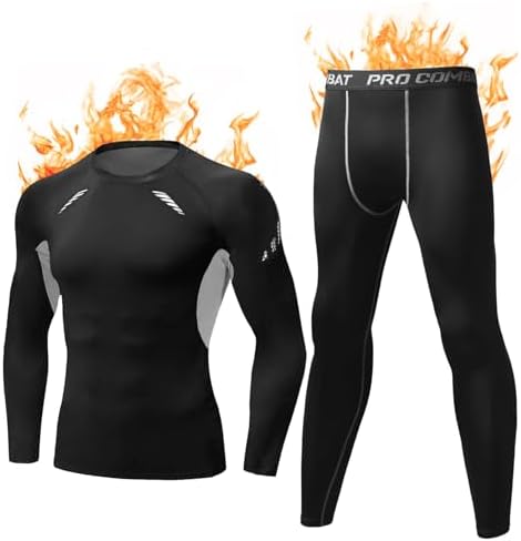 Terecey Thermal Clothing Men's Cold Extreme Functional Thermal Un...
