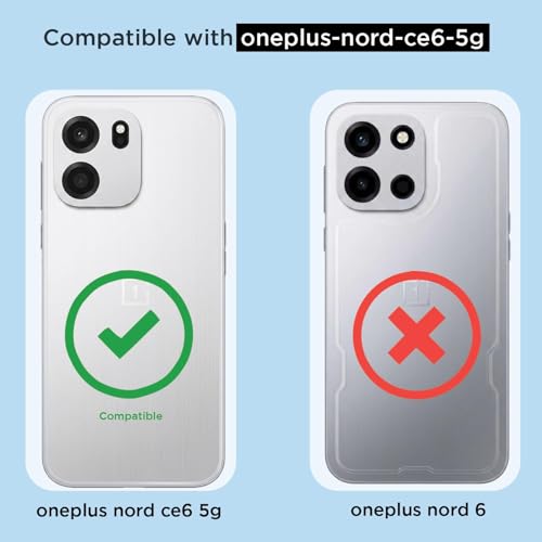 Image of Fashionury Clear Back Cover Case for OnePlus Nord 6 5G / CE 6 5G | Anti-Yellow Acrylic Hard Back + Soft TPU Bumper | Shockproof 360 Protection | Slim Transparent Bumper Case (Clear)