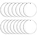 Duufin 22 Pièces Disques Acryliques Clairs Ronds 9CM Acrylique Transparent Ronde Disques pour DIY Porte-clés Bricolage et Projet D'artisanat, 3.5 Pouces