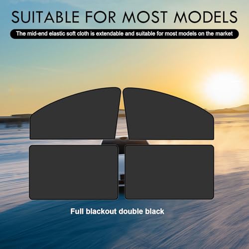 pinflaw 4 peças para-sol de vidro para janela lateral do carro, 62 x 48 x 33 cm + janela lateral fro