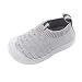 Scarpe per bambini, per il tempo libero, scarpe singole, in rete, traspiranti, con suola morbida, antiscivolo, per bambini, grigio., 15
