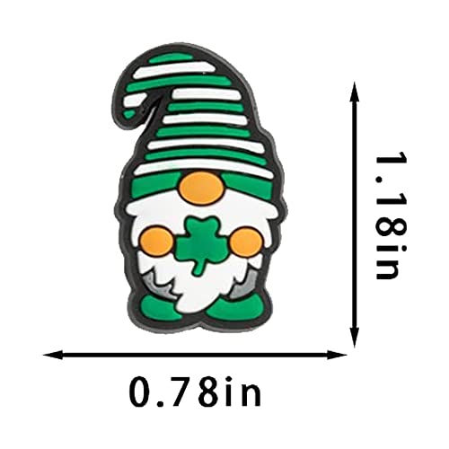 19 Pcs Patrick's Day Croc Charms For Kids Boys Girls,St. Patrick's Day Decorations Croc Charms, Lucky Shoe Charms For Clog Shoe, St.patrick's Day Accessories #TOP1