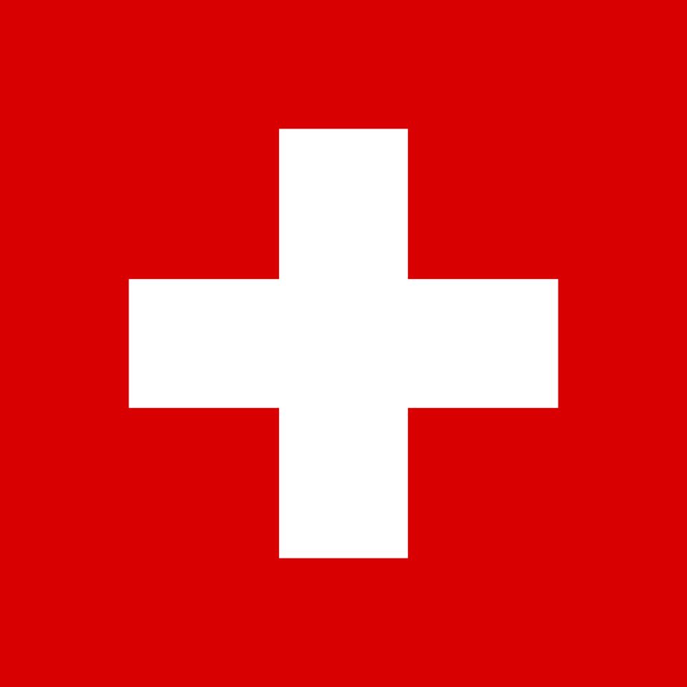 Drapeau XL Suisse 150x150cm de 2.16m² pour mât extérieur