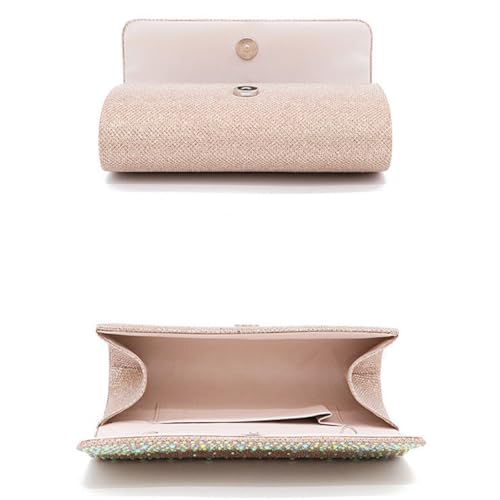 Pochette de soirée de strass au fini premium pour cérémonie chic