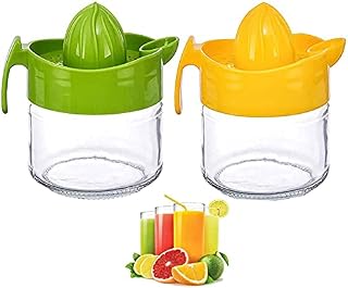 Manual Lemon/Glass Fruit Juicer with Measuring Jug Base