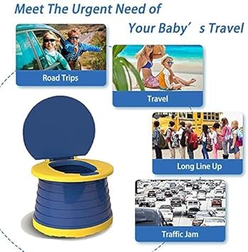 Image of Portable Potty for Toddler,Travel Potty Seat for Toddler,Travel Toilet Kids