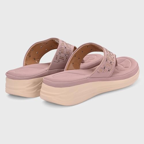 Image of Centrino Women's Sandals | Stylish Slip-On Sandals|Elegant & Trendy Design | Slippers /Flip-Flops|Fashionable Casual & Stylish|Lightweight & Breathable|Outdoor Casual Chappals for Ladies & Girls(9320)