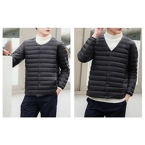 Men's Down Jacket Male Lightweight Puffer Winter Collarless Jacket Man Warm Inner Down Jacket Liner4