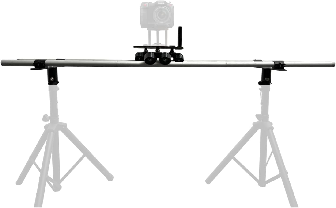 Glide Gear DEV 4 Dolly – Track Slider – 3X 23 Rails, Frictionless Base Plate, 50lb Payload, Portable with Carry Bag
