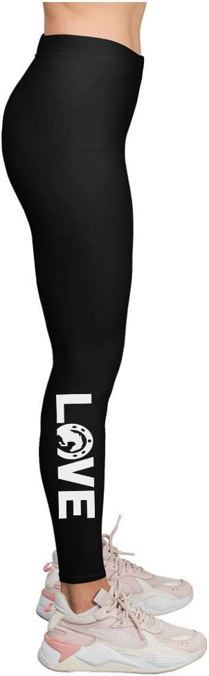 Tstars Love Sports Leggings for Women & Teen Girls - Volleyball Soccer Horse Designs Legging with Sayings