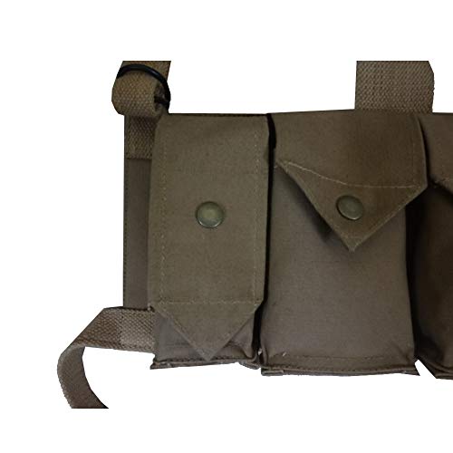 Warrepplica Rhodesian Fereday & Sons Chest Rig With Grenade Pocket Fal/G3/M14 Bush War/20Rd .308/7.62X51Mm 6 Magazine Pouch Tactical Chest Rig With Grenade Pocket #TOP3